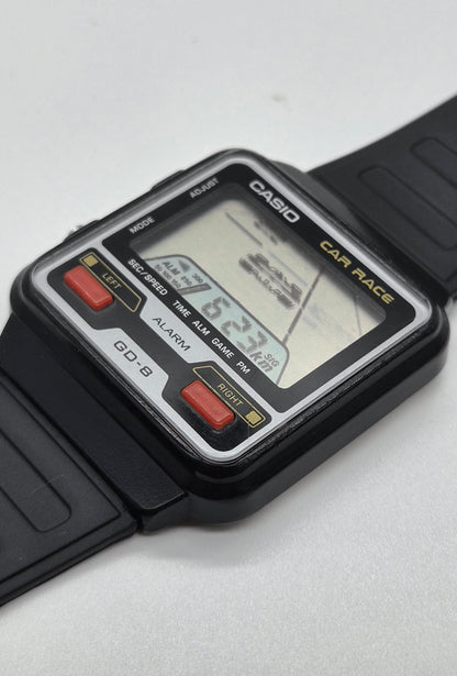 Casio GD-8 Car Race Game Watch Made in Japan 1984
