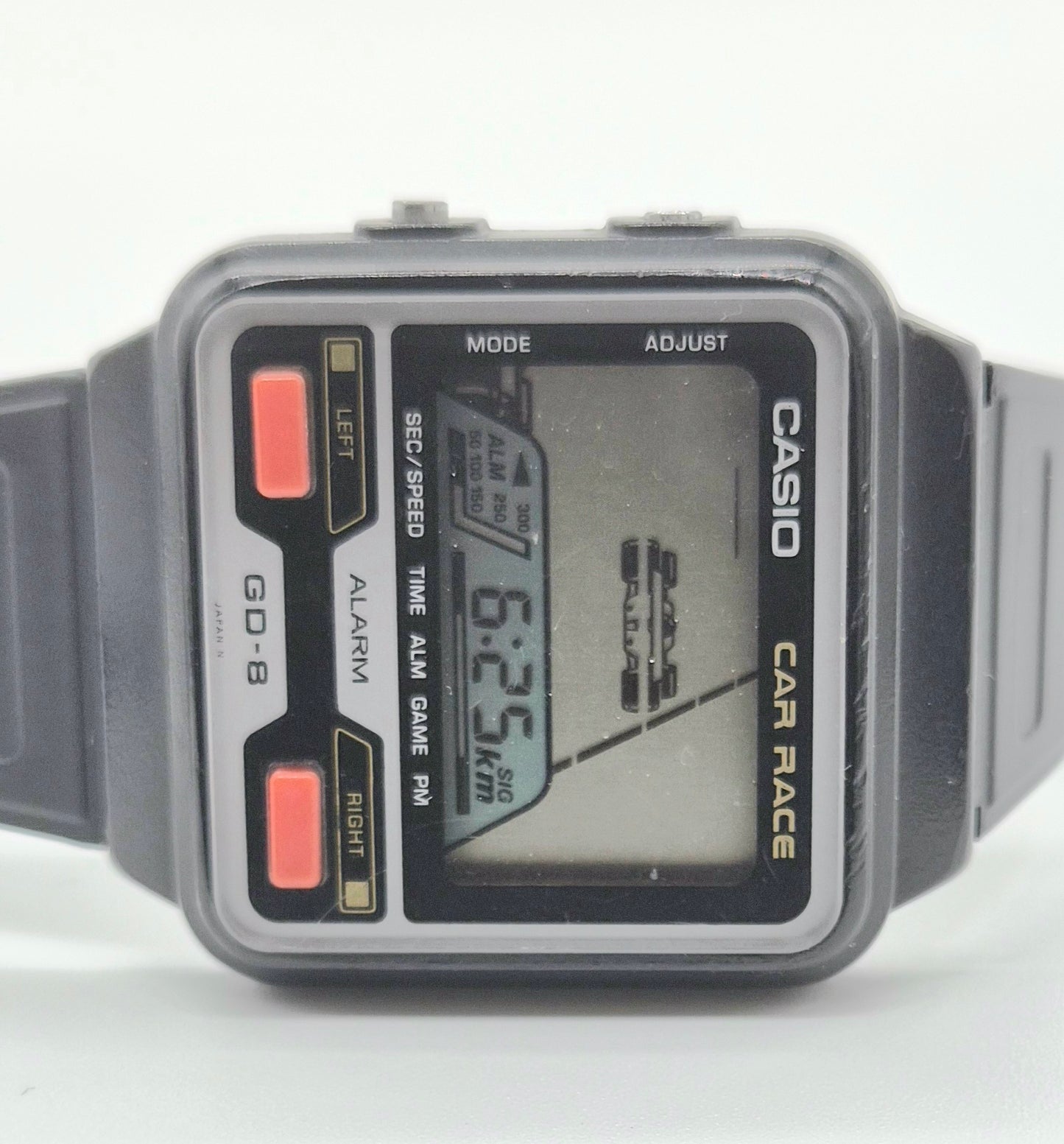 Casio GD-8 Car Race Game Watch Made in Japan 1984