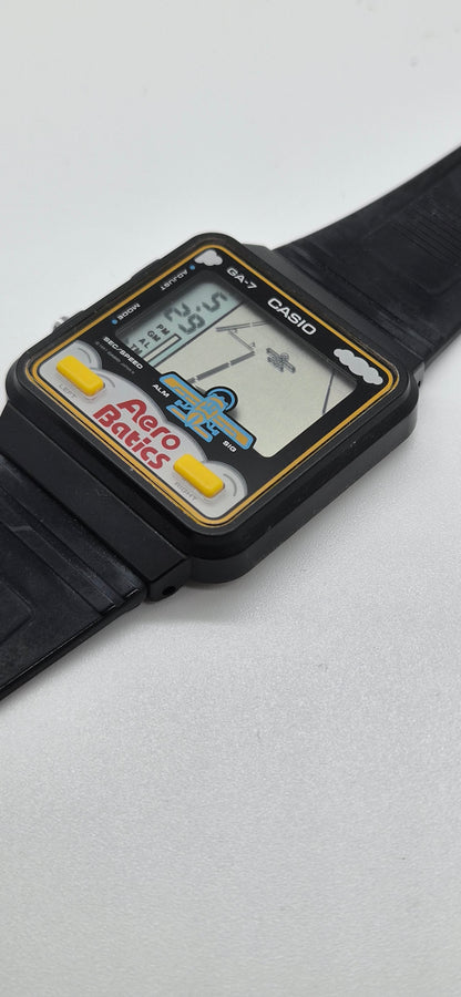 NOS Casio GA-7 Aerobatics Game Watch Made in Japan 1987