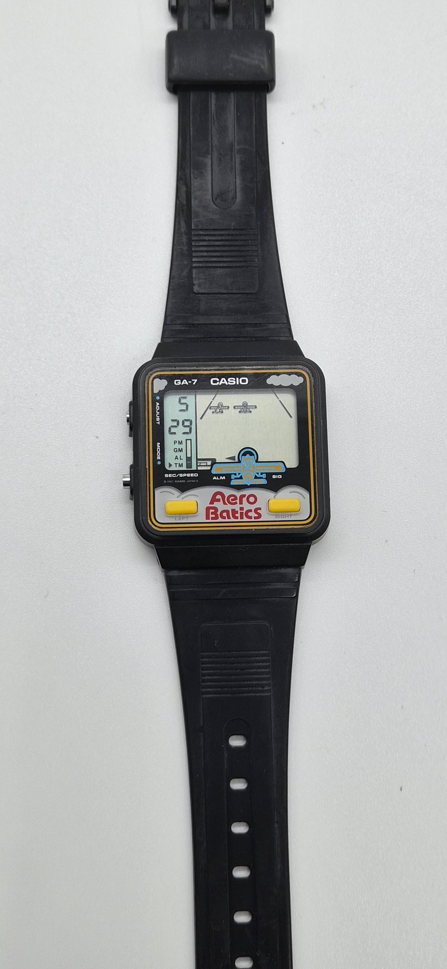NOS Casio GA-7 Aerobatics Game Watch Made in Japan 1987