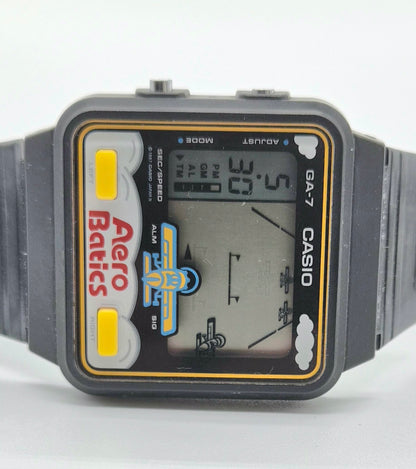 NOS Casio GA-7 Aerobatics Game Watch Made in Japan 1987