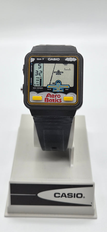 NOS Casio GA-7 Aerobatics Game Watch Made in Japan 1987