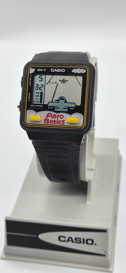 NOS Casio GA-7 Aerobatics Game Watch Made in Japan 1987