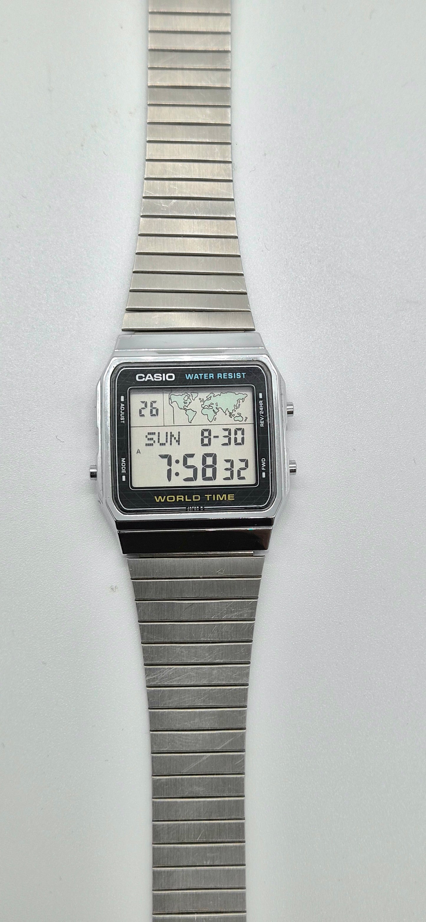 Casio A300U World Time Watch Made in 1987