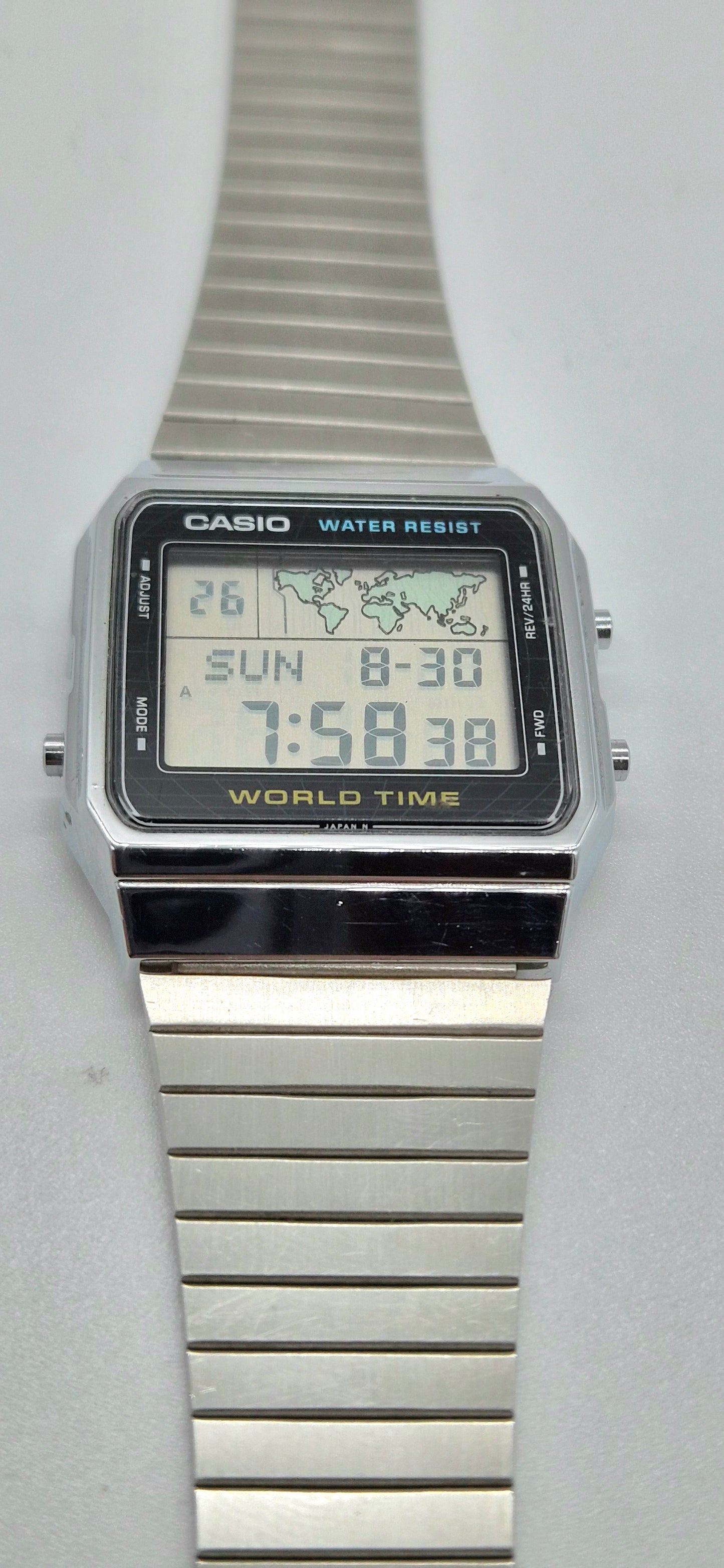 Casio A300U World Time Watch Made in 1987