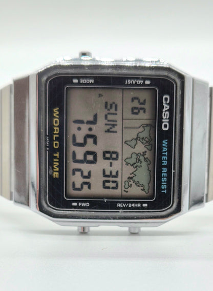 Casio A300U World Time Watch Made in 1987