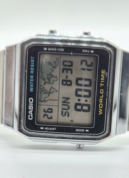 Casio A300U World Time Watch Made in 1987