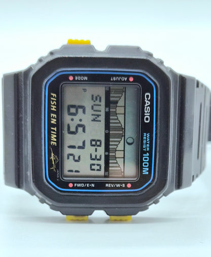 Casio FT-100W Fish En Time Made in Japan 1989
