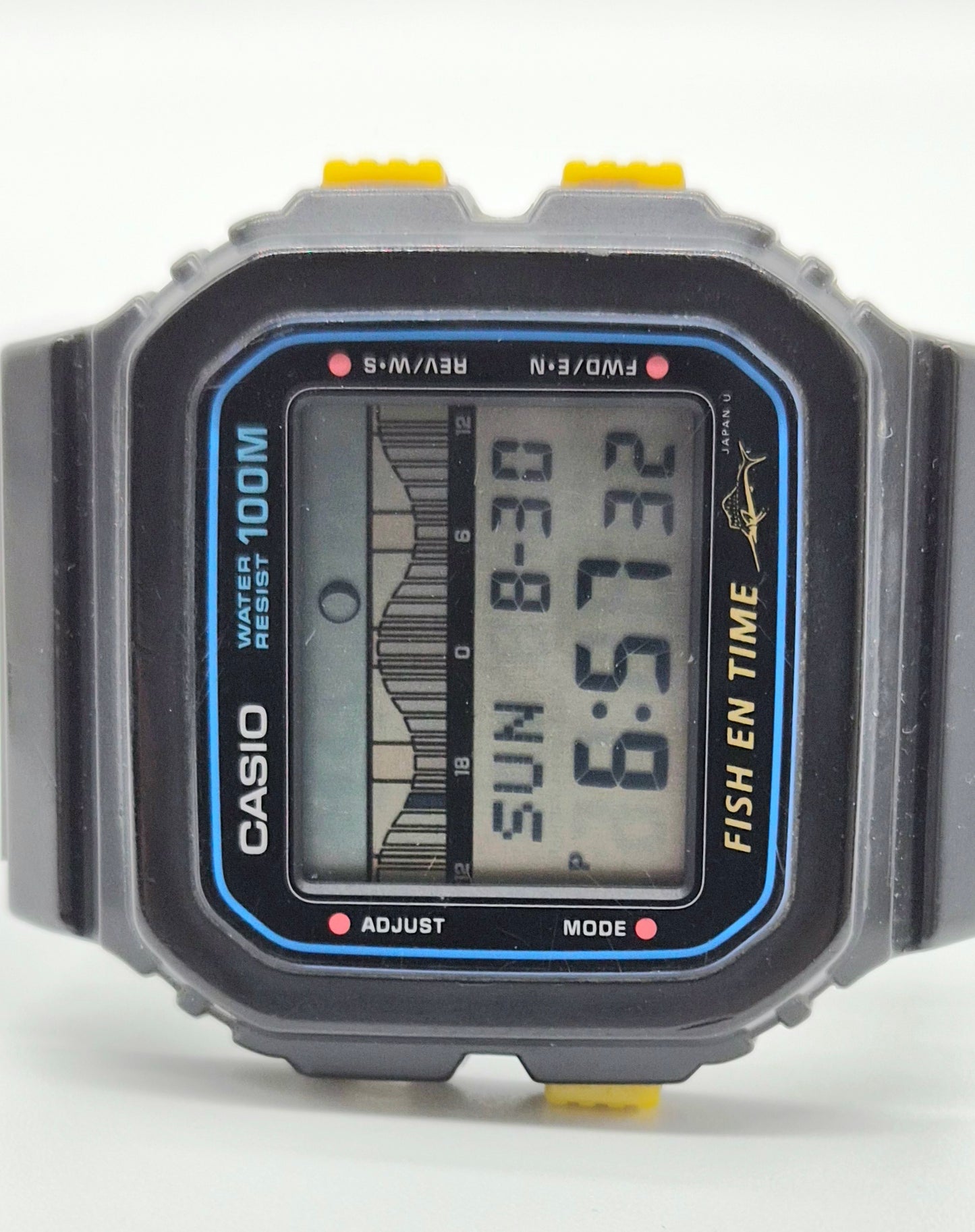 Casio FT-100W Fish En Time Made in Japan 1989