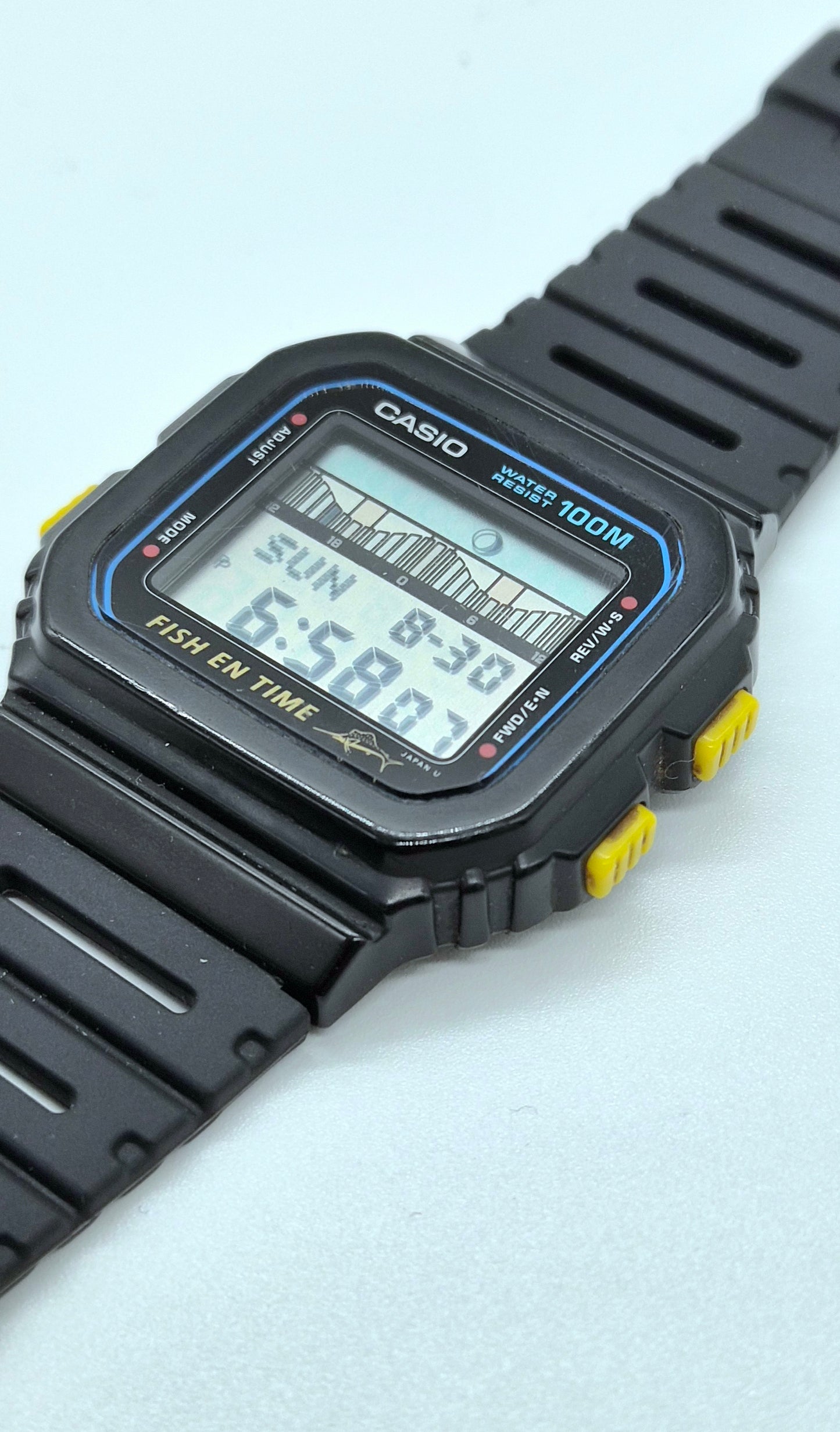 Casio FT-100W Fish En Time Made in Japan 1989