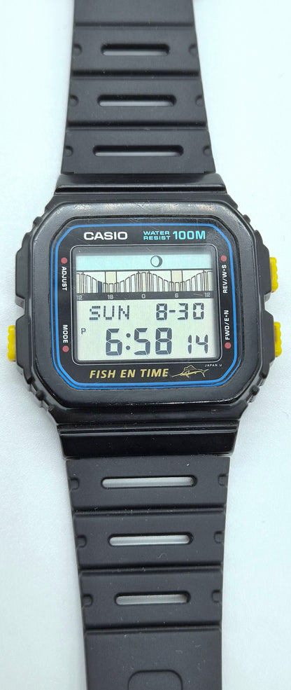Casio FT-100W Fish En Time Made in Japan 1989
