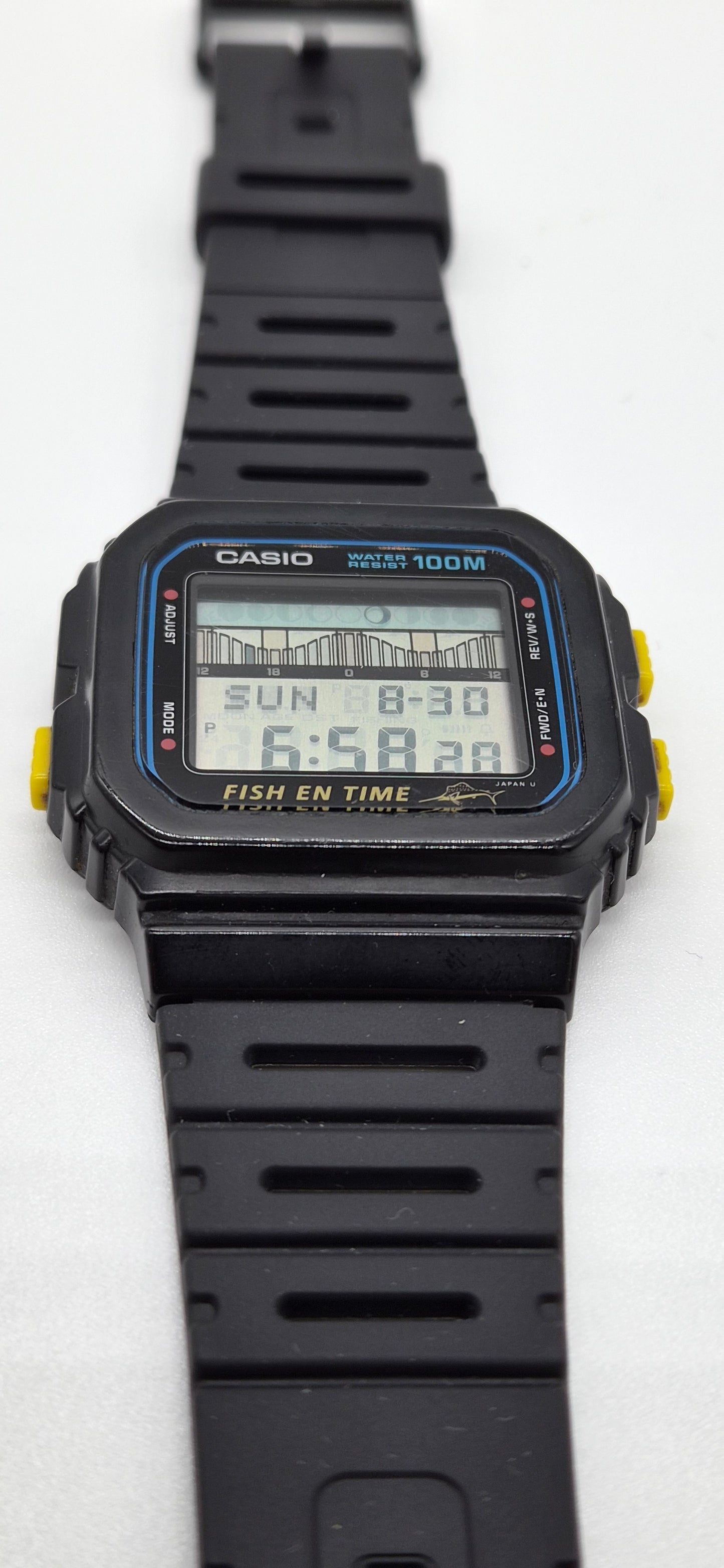 Casio FT-100W Fish En Time Made in Japan 1989