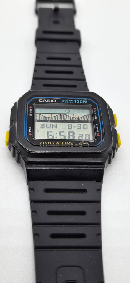Casio FT-100W Fish En Time Made in Japan 1989