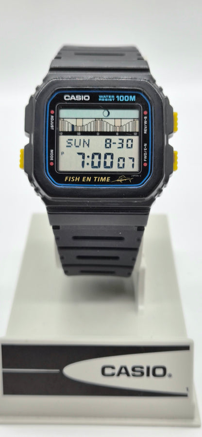 Casio FT-100W Fish En Time Made in Japan 1989