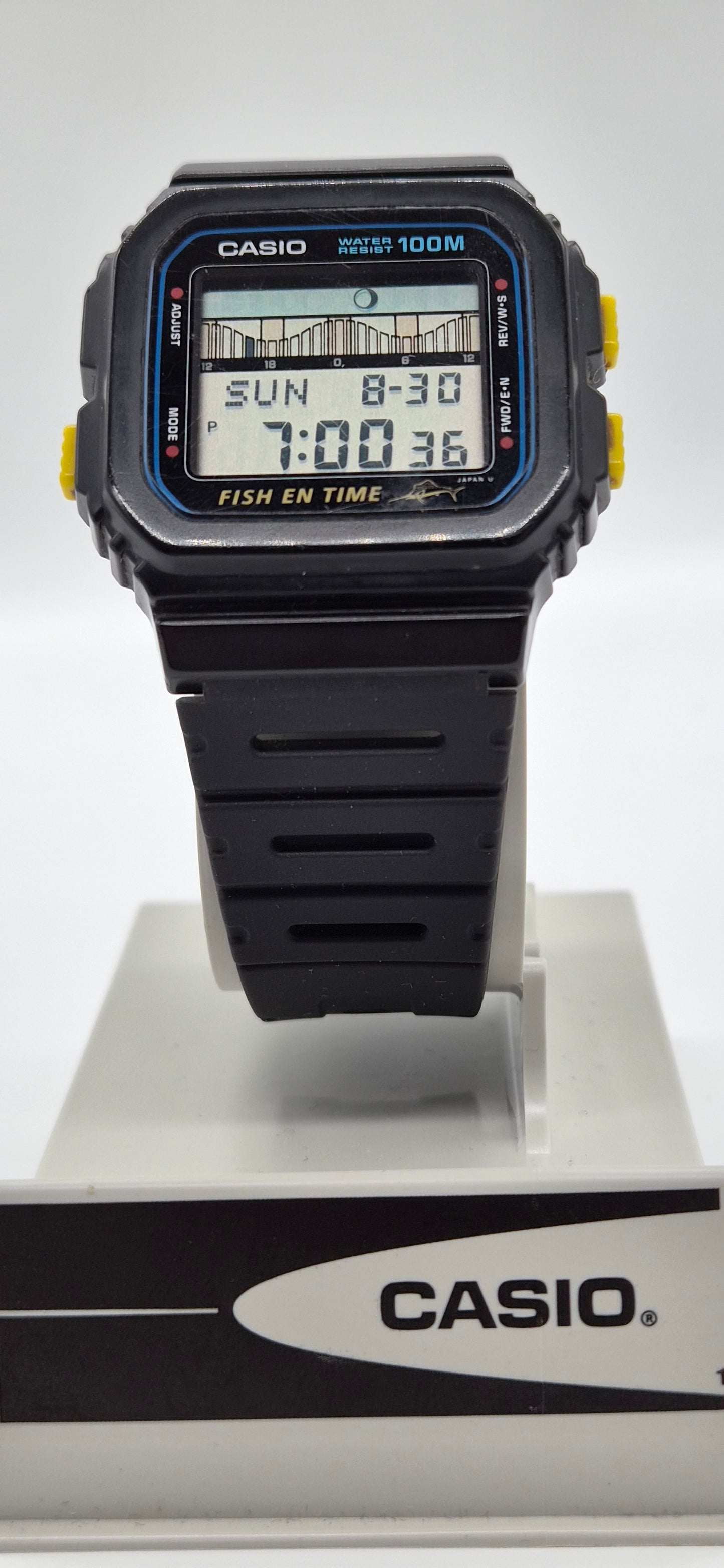 Casio FT-100W Fish En Time Made in Japan 1989