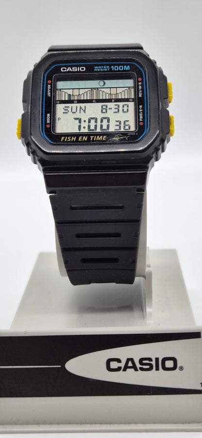 Casio FT-100W Fish En Time Made in Japan 1989