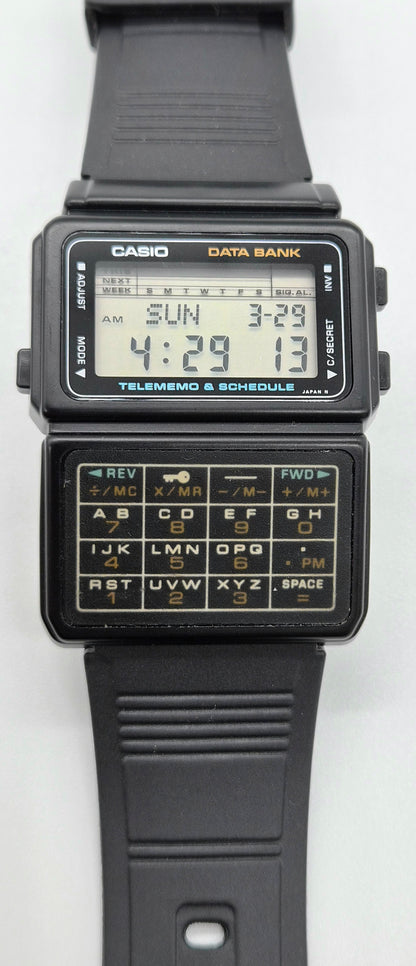 NOS Casio DBC-60 Databank Calculator Watch Made in Japan 1985