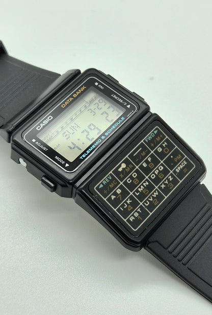 NOS Casio DBC-60 Databank Calculator Watch Made in Japan 1985