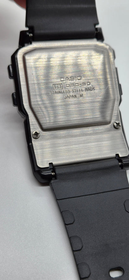 NOS Casio DBC-60 Databank Calculator Watch Made in Japan 1985