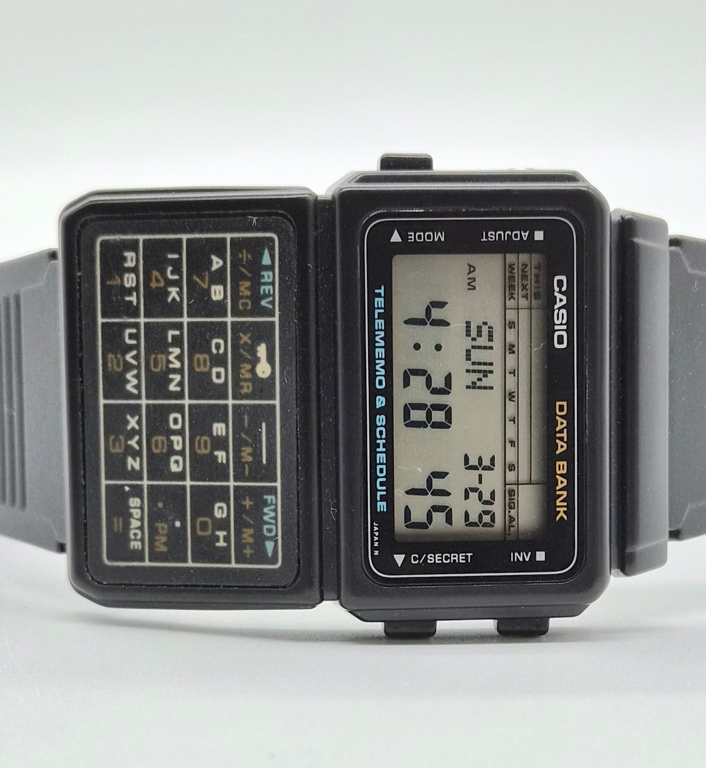 NOS Casio DBC-60 Databank Calculator Watch Made in Japan 1985