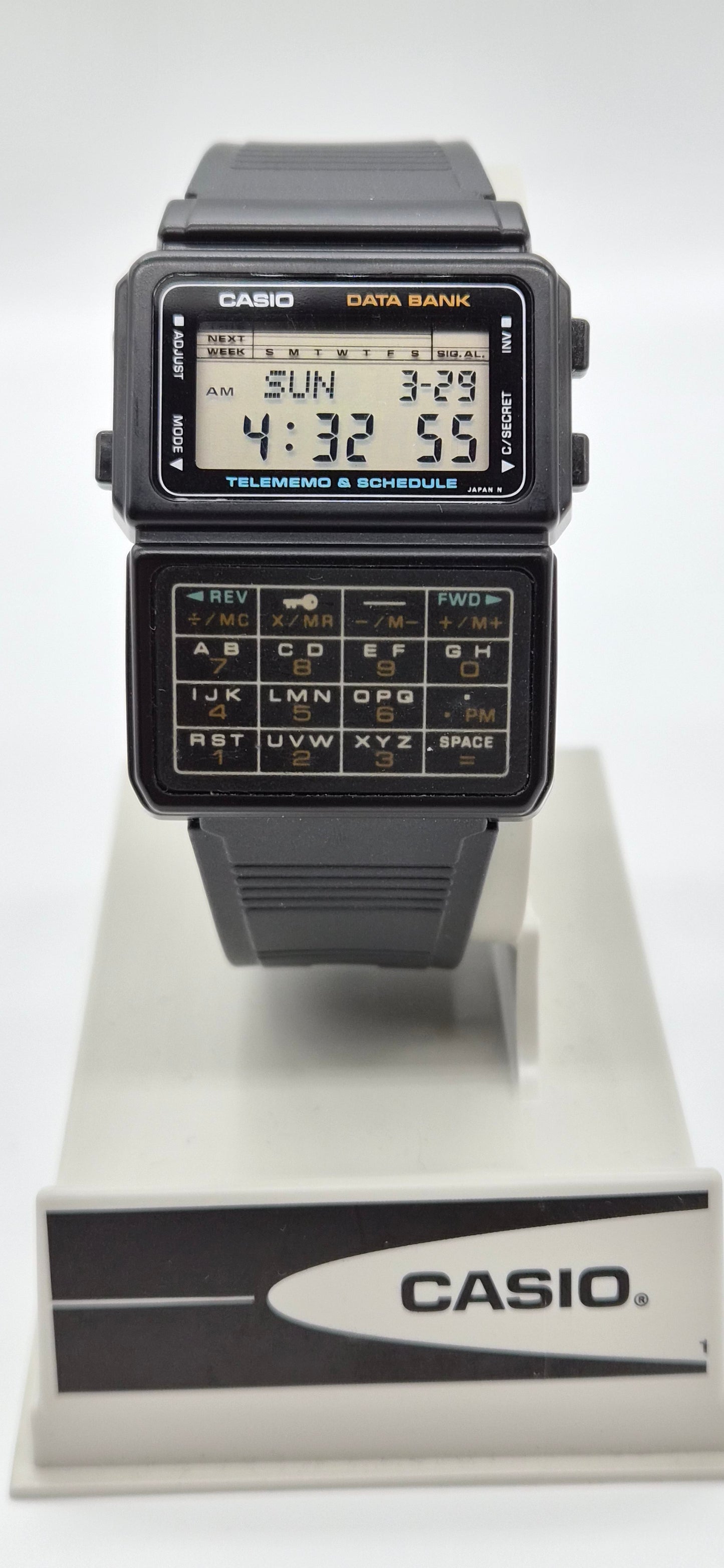 NOS Casio DBC-60 Databank Calculator Watch Made in Japan 1985