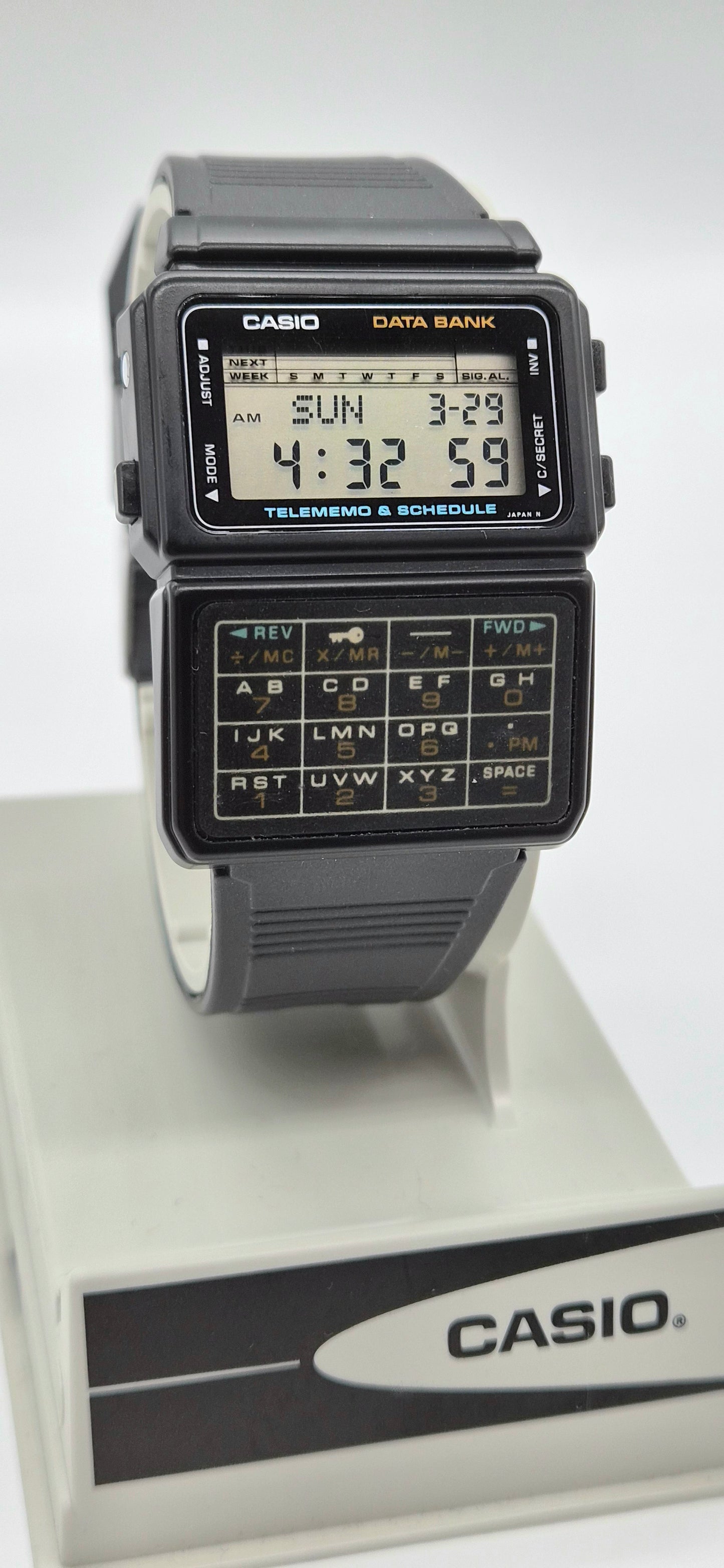 NOS Casio DBC-60 Databank Calculator Watch Made in Japan 1985