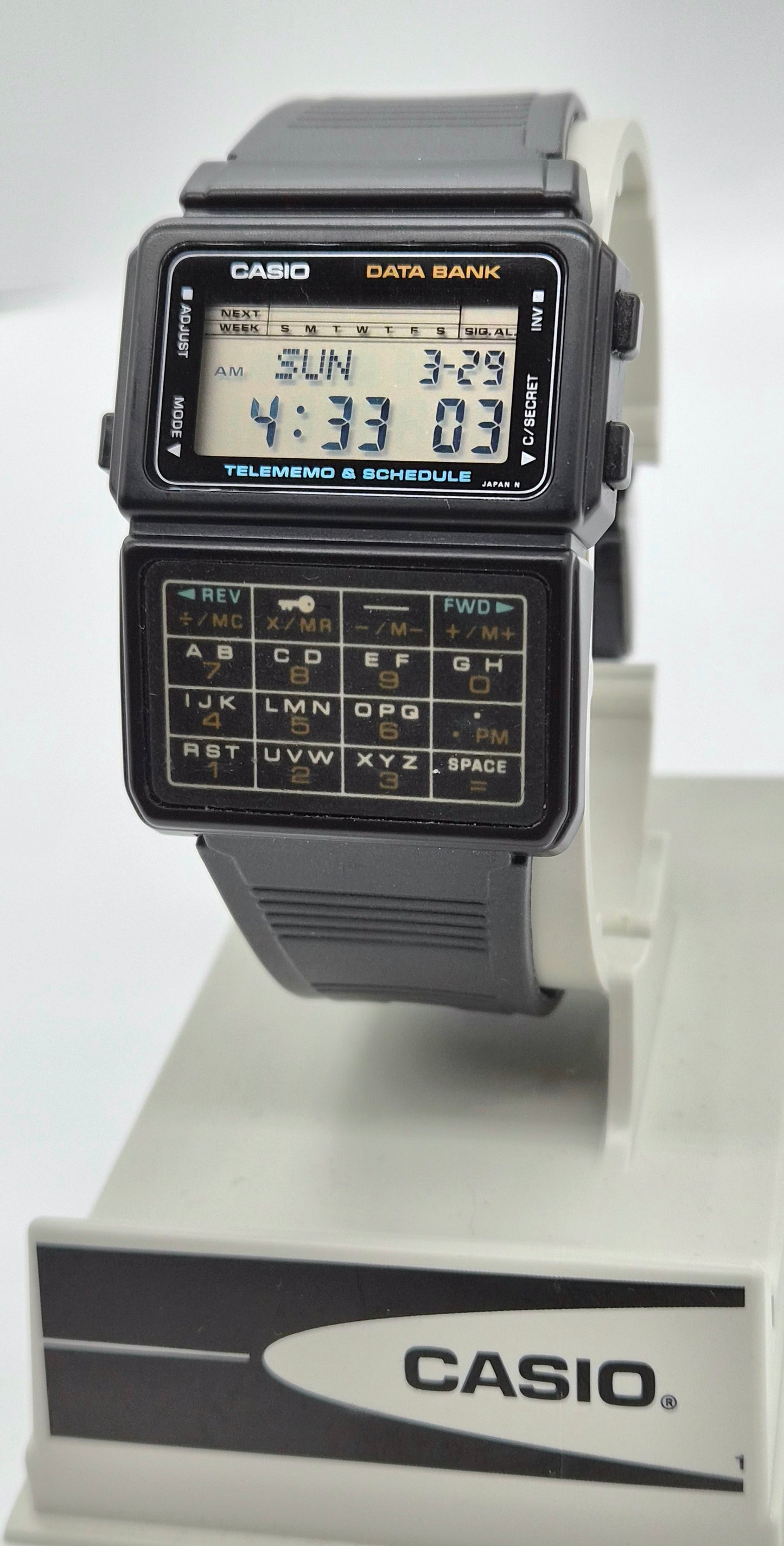 NOS Casio DBC-60 Databank Calculator Watch Made in Japan 1985
