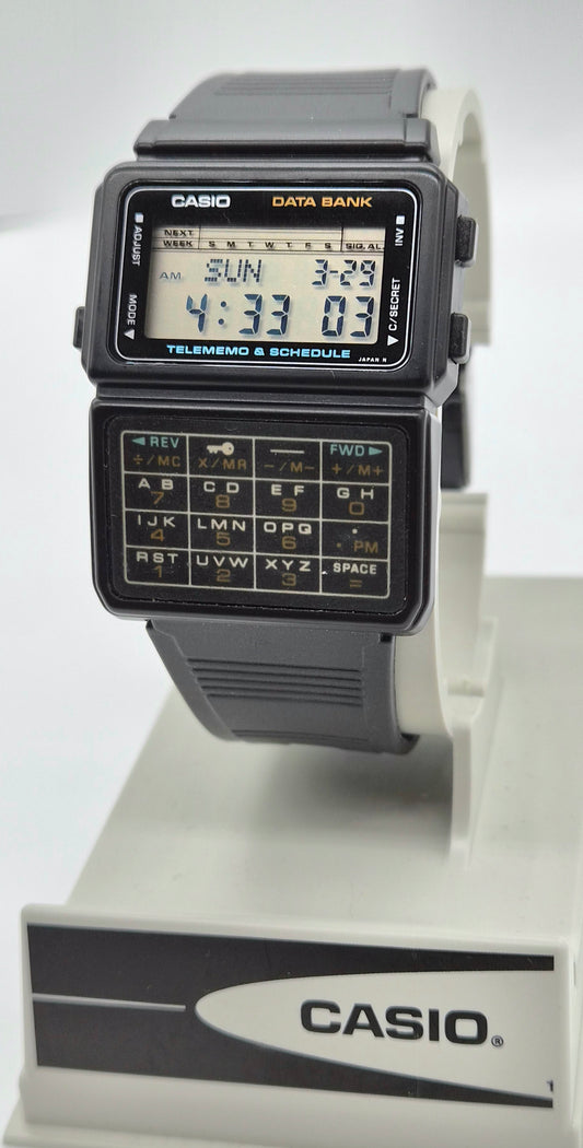 NOS Casio DBC-60 Databank Calculator Watch Made in Japan 1985