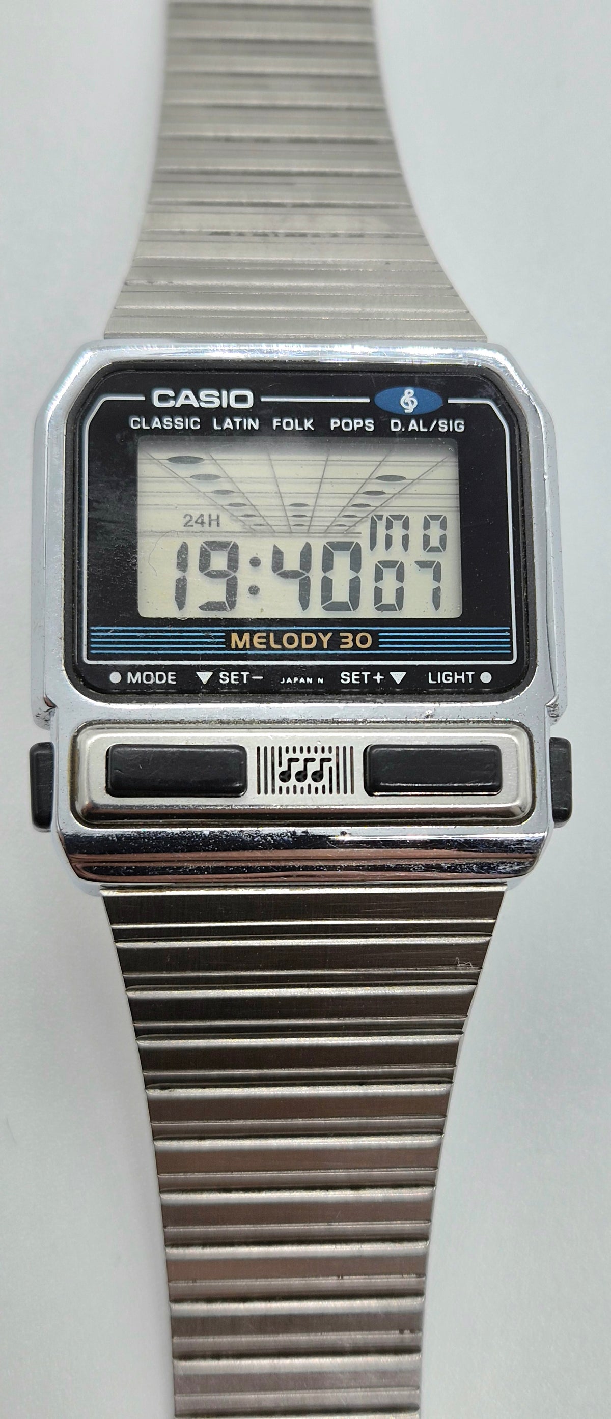Casio M301 Melody 30 Alarm Watch Made in Japan