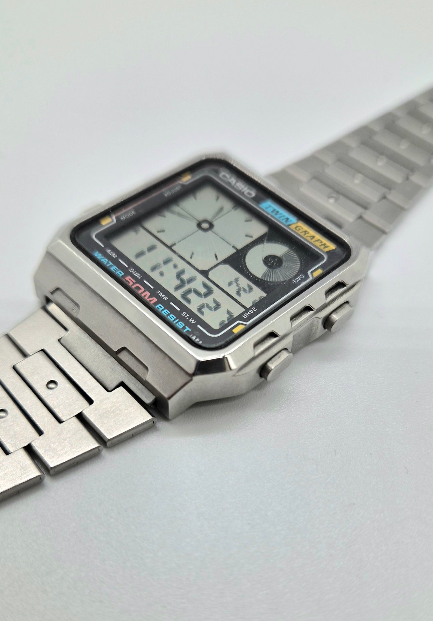 Casio AE210 Twingraph Watch Made in Japan