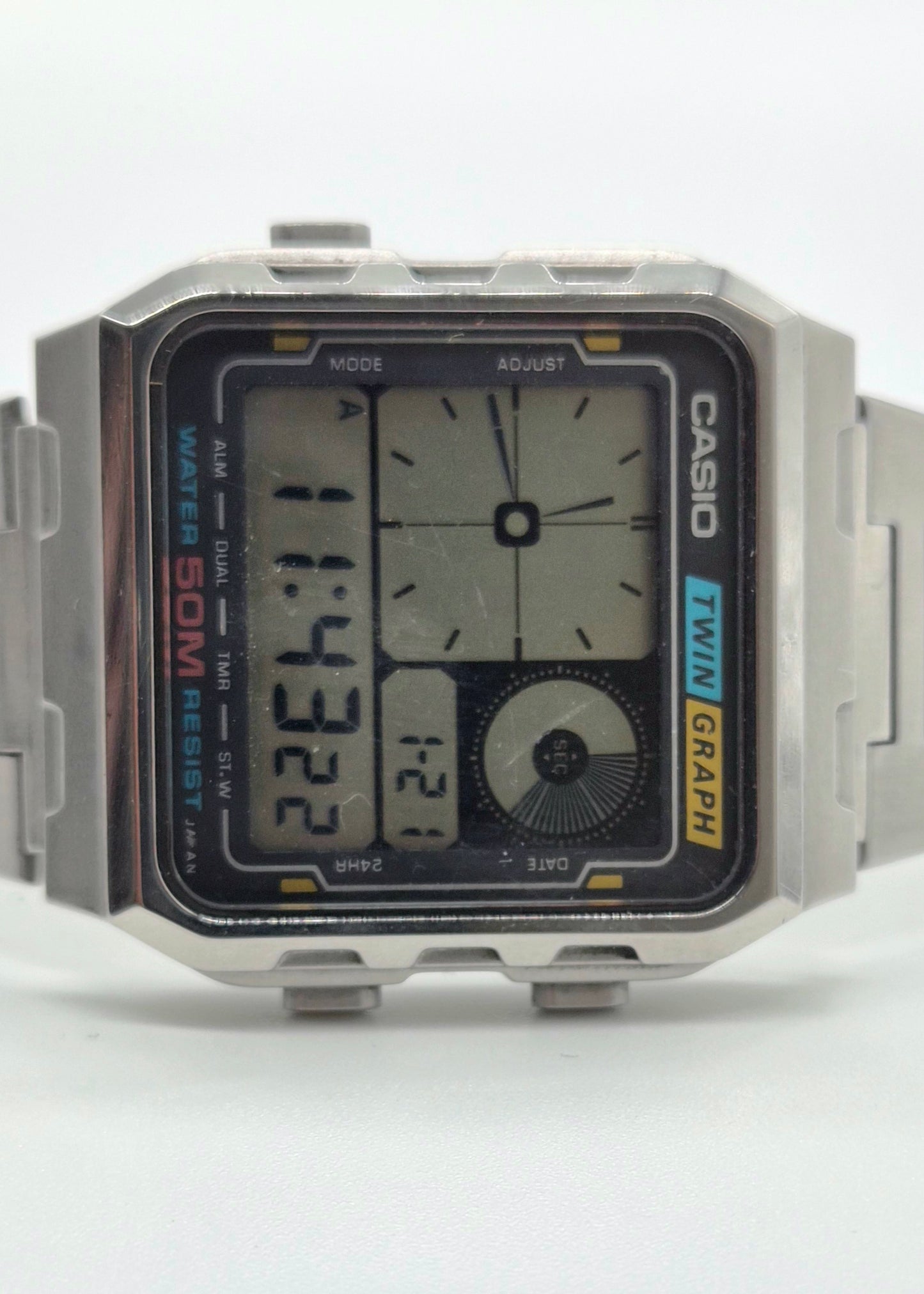 Casio AE210 Twingraph Watch Made in Japan