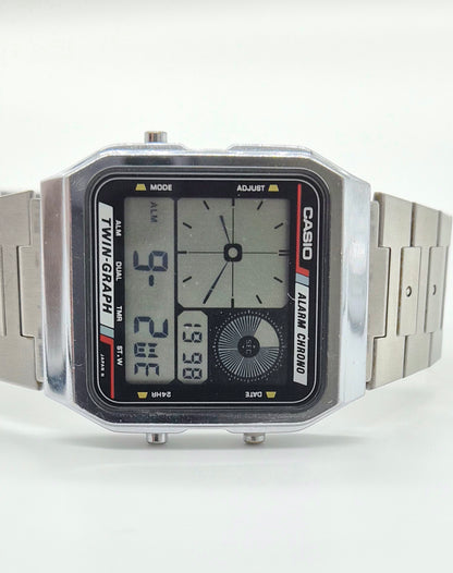 Casio AE200 Twingraph Made in Japan - Rare