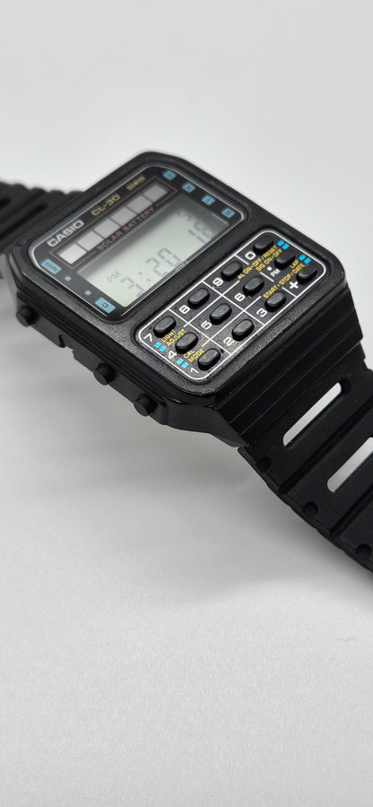 Casio CL-30 Solar Calculator Watch Made in Japan 1983
