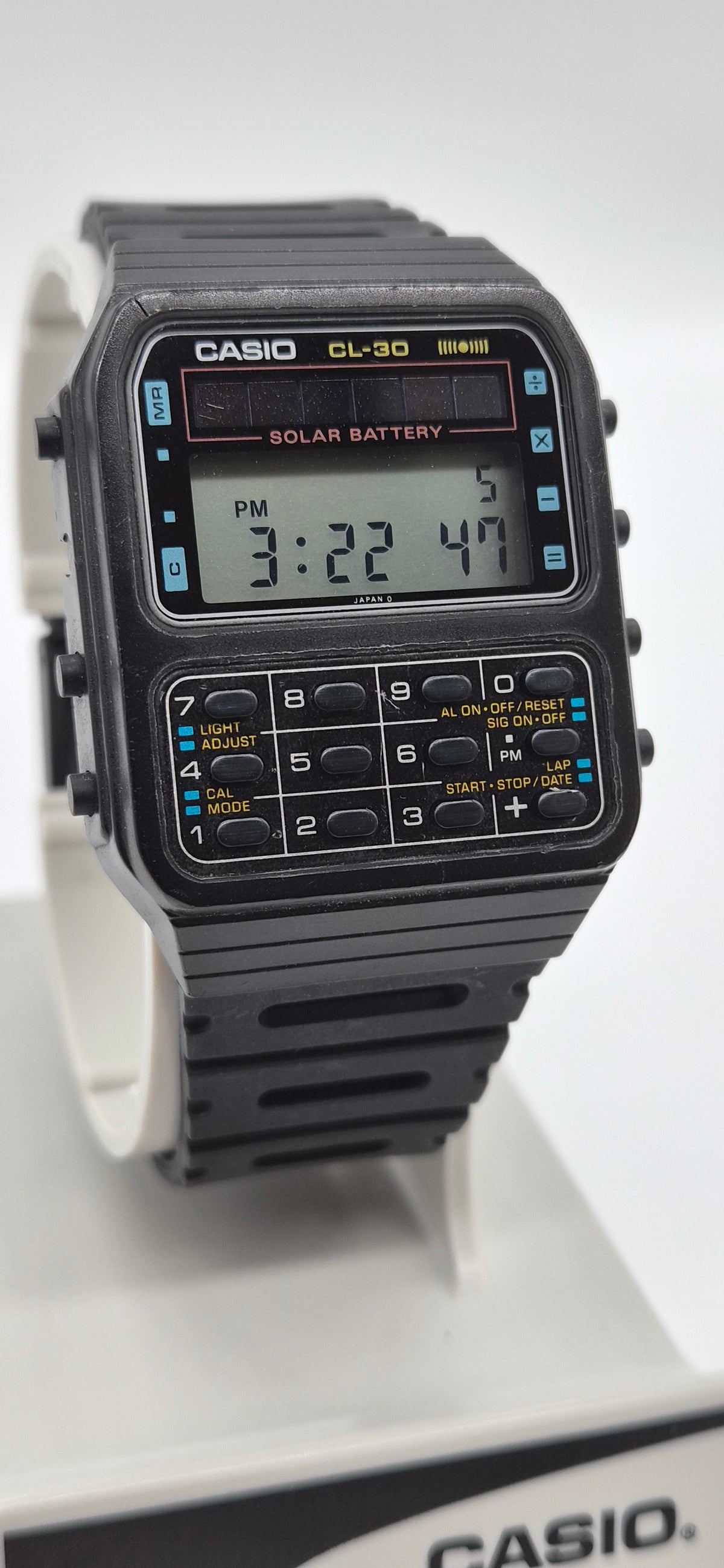 Casio CL-30 Solar Calculator Watch Made in Japan 1983
