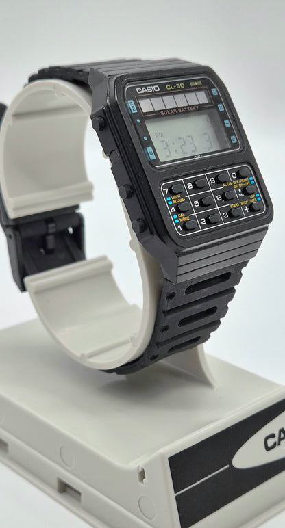 Casio CL-30 Solar Calculator Watch Made in Japan 1983