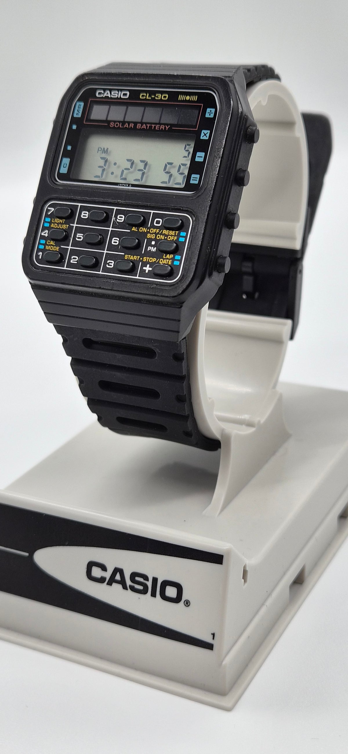 Casio CL-30 Solar Calculator Watch Made in Japan 1983