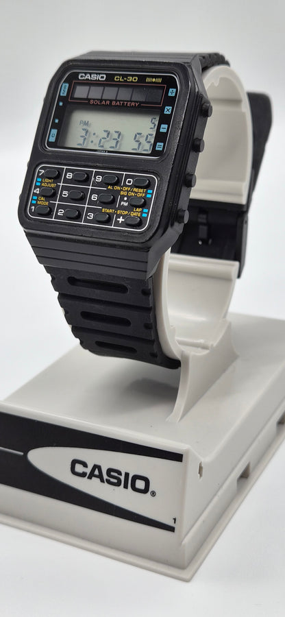 Casio CL-30 Solar Calculator Watch Made in Japan 1983