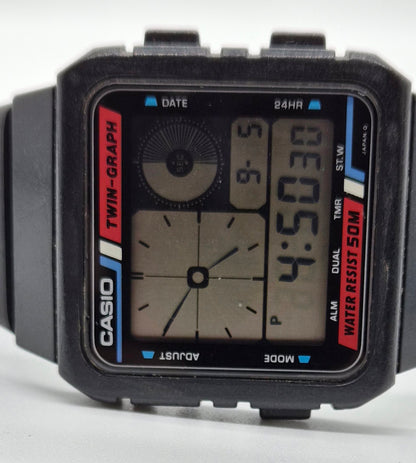 Casio AE-20W Twingraph Made in Japan