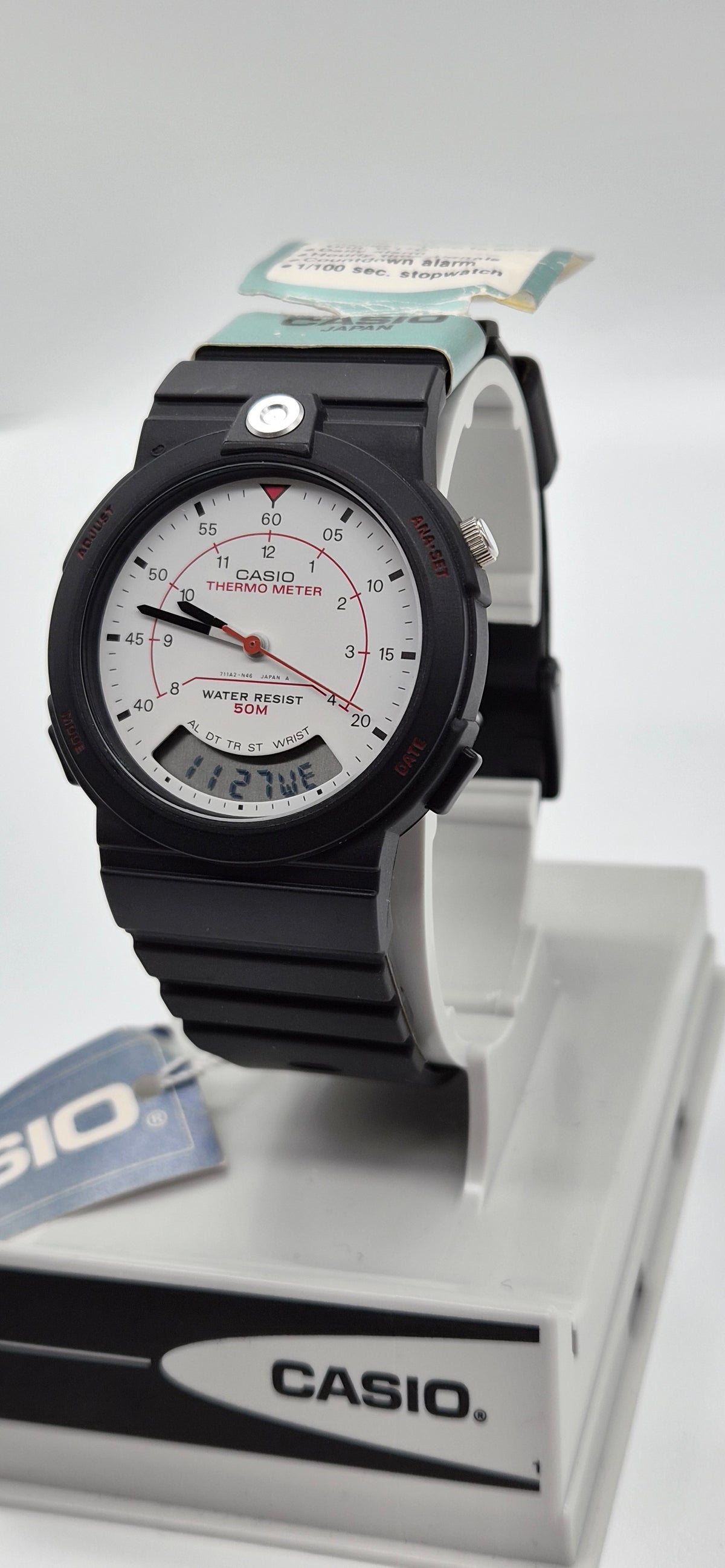 NOS Casio AW-10 Thermometer Watch