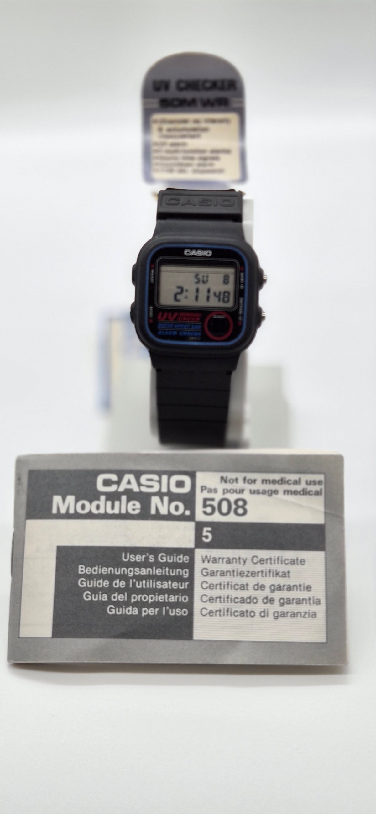 NOS Casio UV-100 Ultraviolet Check